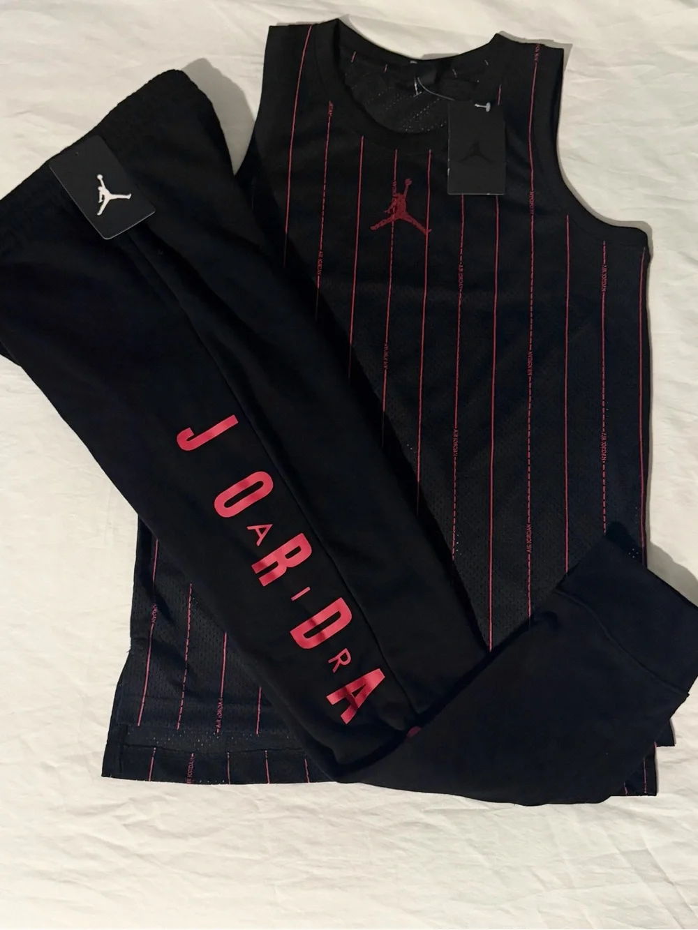 Jordan Boys Youth 2pc Jersey & Jogger Set - Large. Brand new with tags.